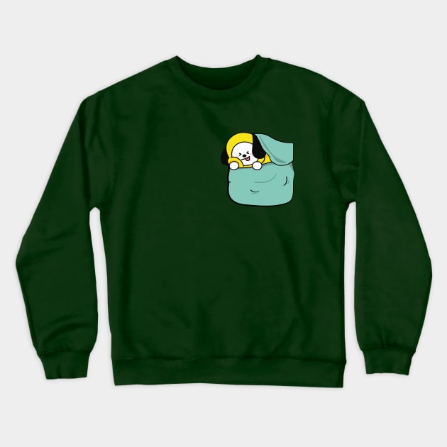 CHIMMY IN A POCKET (BT21) Crewneck Sweatshirt by goldiecloset